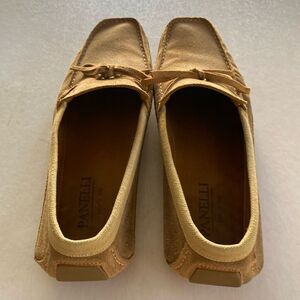 PANELLI Men’s Suede Leather Driving Shoes Size 10. Made in Italy